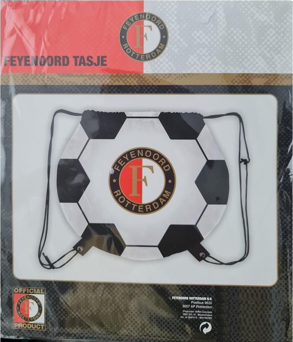 Feyenoord gymtas - Zwemtas - Schooltas - 35 x 40 cm - Polyester