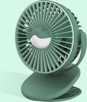MF004 Slaapzaal Desktop Office Wandelwagen Mini draagbare USB-clipventilator (groen)