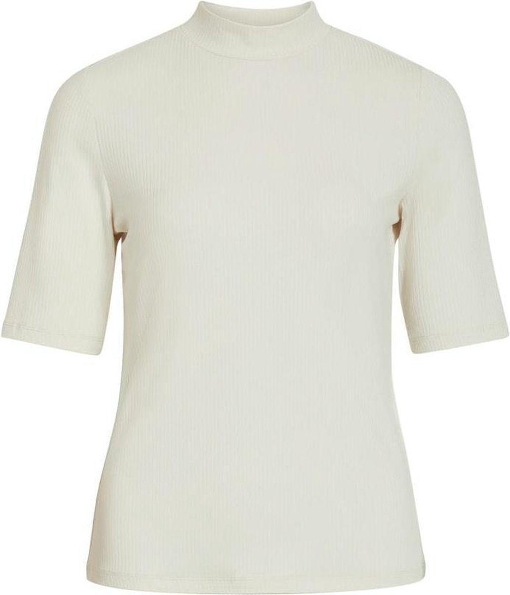 Visolitta Rib Funnelneck 2/4 Top/su 14056528 Birch