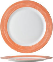 Brush Dinerbord - Oranje - Ø 23