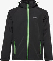 Kjelvik heren softshell jas waterafstotend - Zwart - Maat XL - Winddicht - Ademend materiaal