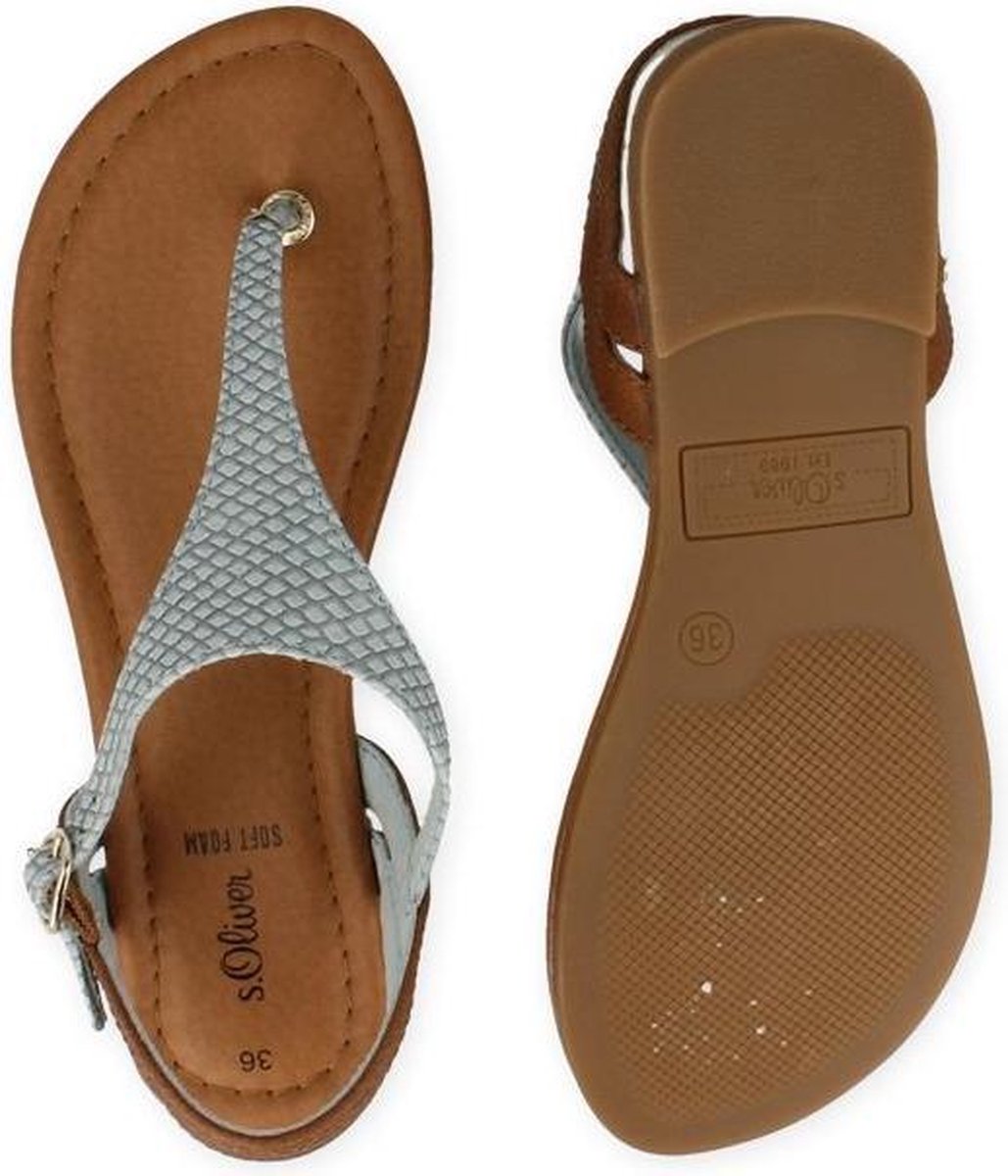 S. OLIVER S.OLIVER DAMES SANDAAL BLAUW BLAUW 36
