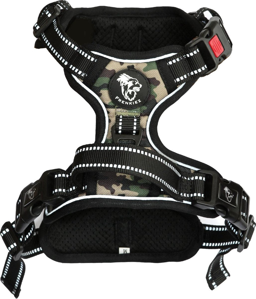 Frenkiez reflective no pull lockable harness