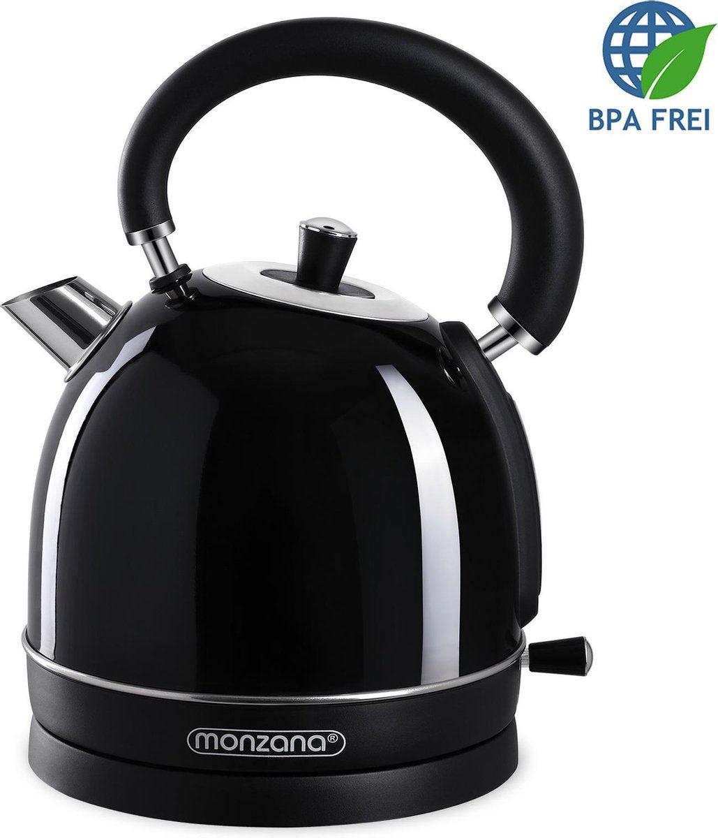Deuba Waterkoker Retro - zwart