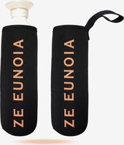 Drinkflessenhouder Tas voor fles - Opberghoes voor drankfles - Duurzaam en handig -  flessenhouder - Zwart - Ze Eunoia®