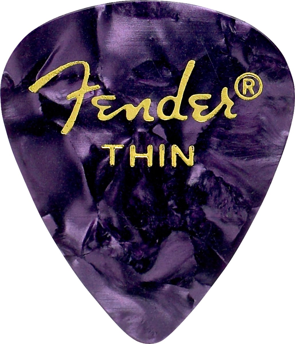 Picks 351 Purple Moto thin 12er Set Premium Celluloid