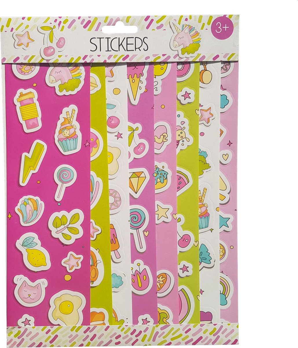 Stickervellen 8 vellen "Sweet"