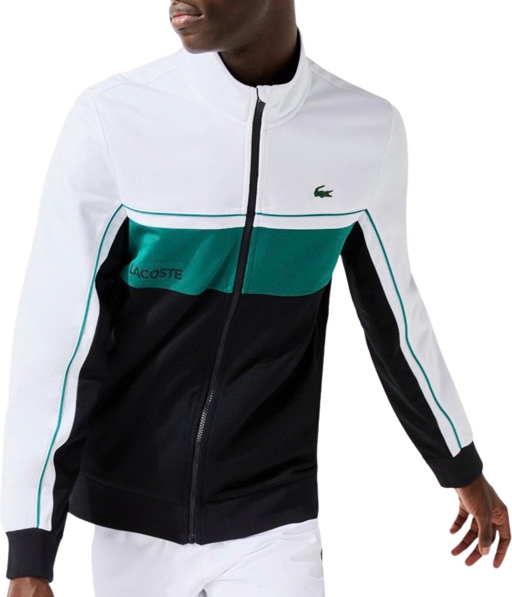 Lacoste Vest - Mannen - Wit/Zwart/Groen