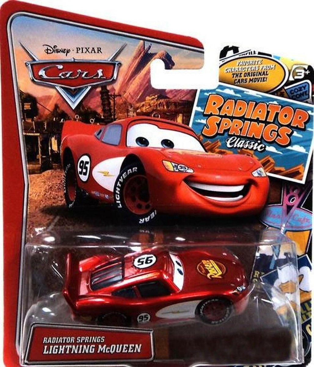 Disney Cars - Bliksem Mcqueen - Radiator Springs - incl telefooncel - 1:55