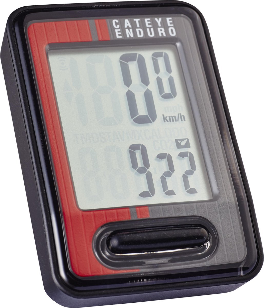 Cateye CC-ED400 Enduro - Fietscomputer - Bedraad - Off-road - Rood / Zwart