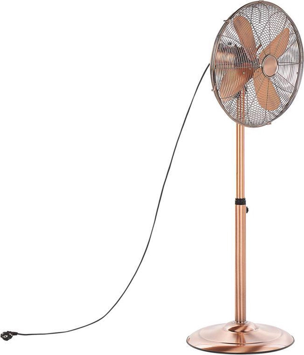 Beliani TRENT - Staande ventilator - koper - metaal