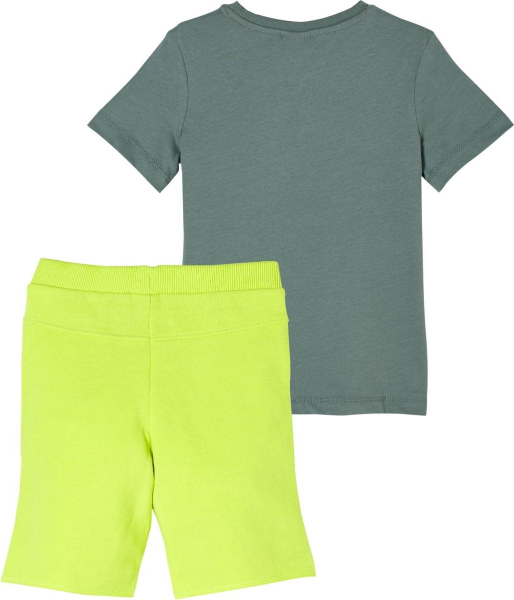 s.Oliver Jongens T-shirt & Korte Broek Set - Korte Mouwen - Blauw - Maat 92