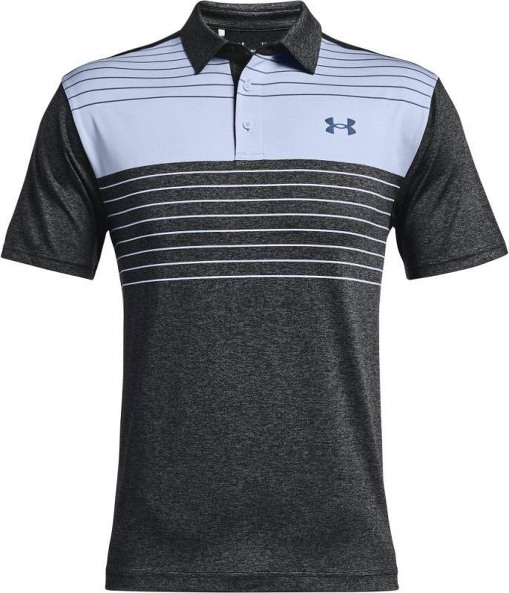 Playoff Men Polo 2.0 Grey/Blue Stripe