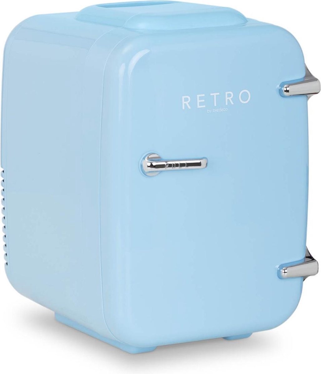 Bredeco Mini-koelkast - 4 L - blauw