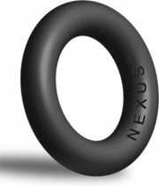 ENDURO+ Thick Silicone Super Stretchy Cock Ring - Black