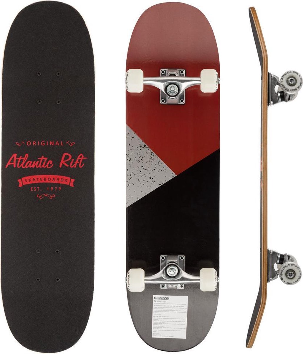 Deuba Skateboard - ABEC 9 Kogellager PU-dempers - PU-wielen - Veelkleurig