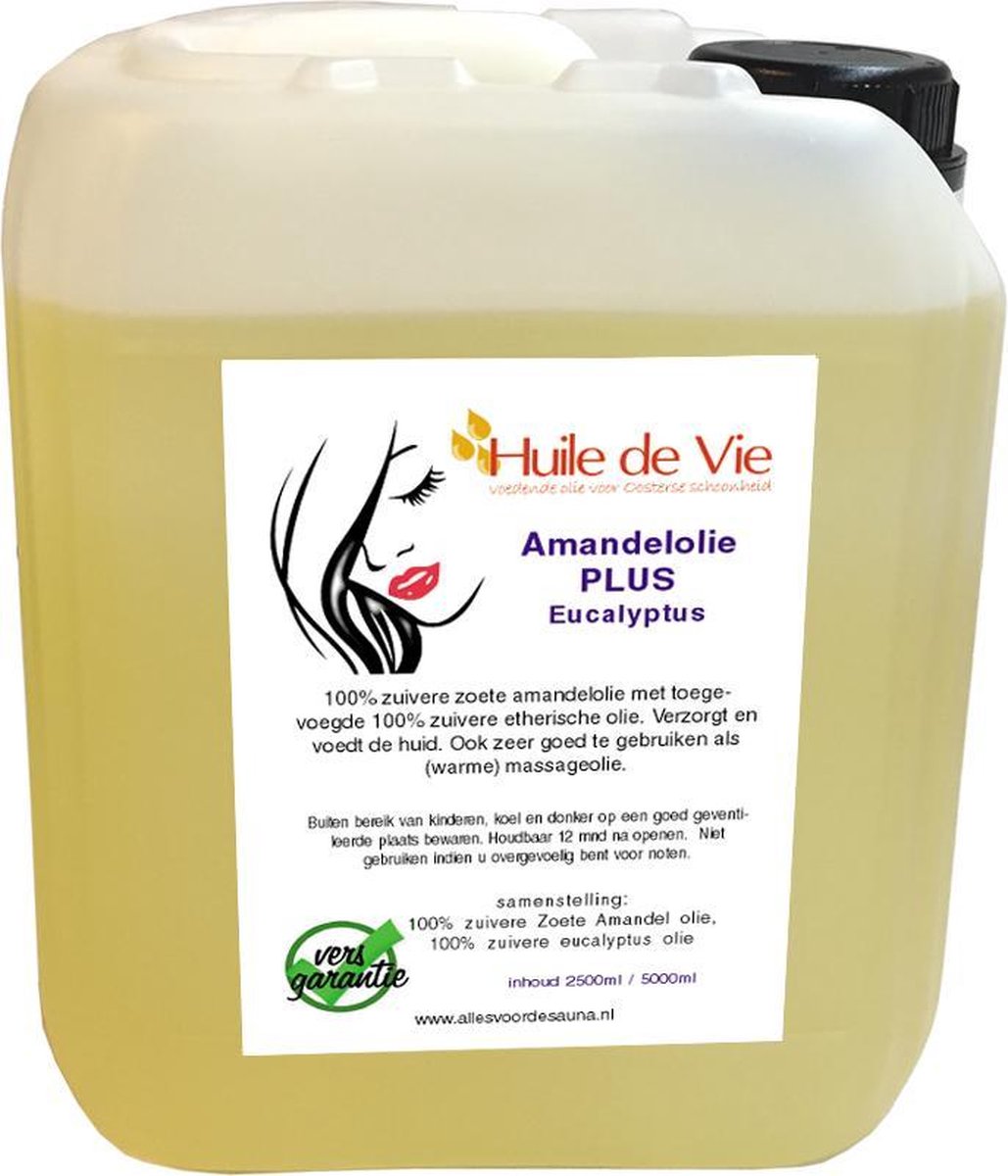 Amandelolie PLUS Eucalyptus massage 5 liter