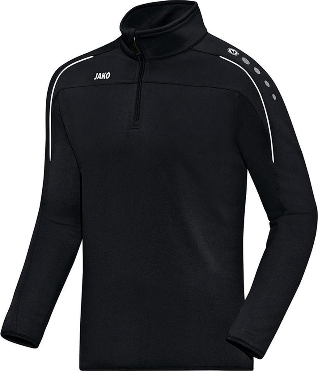 Jako Ziptop Classico Zwart Maat 152