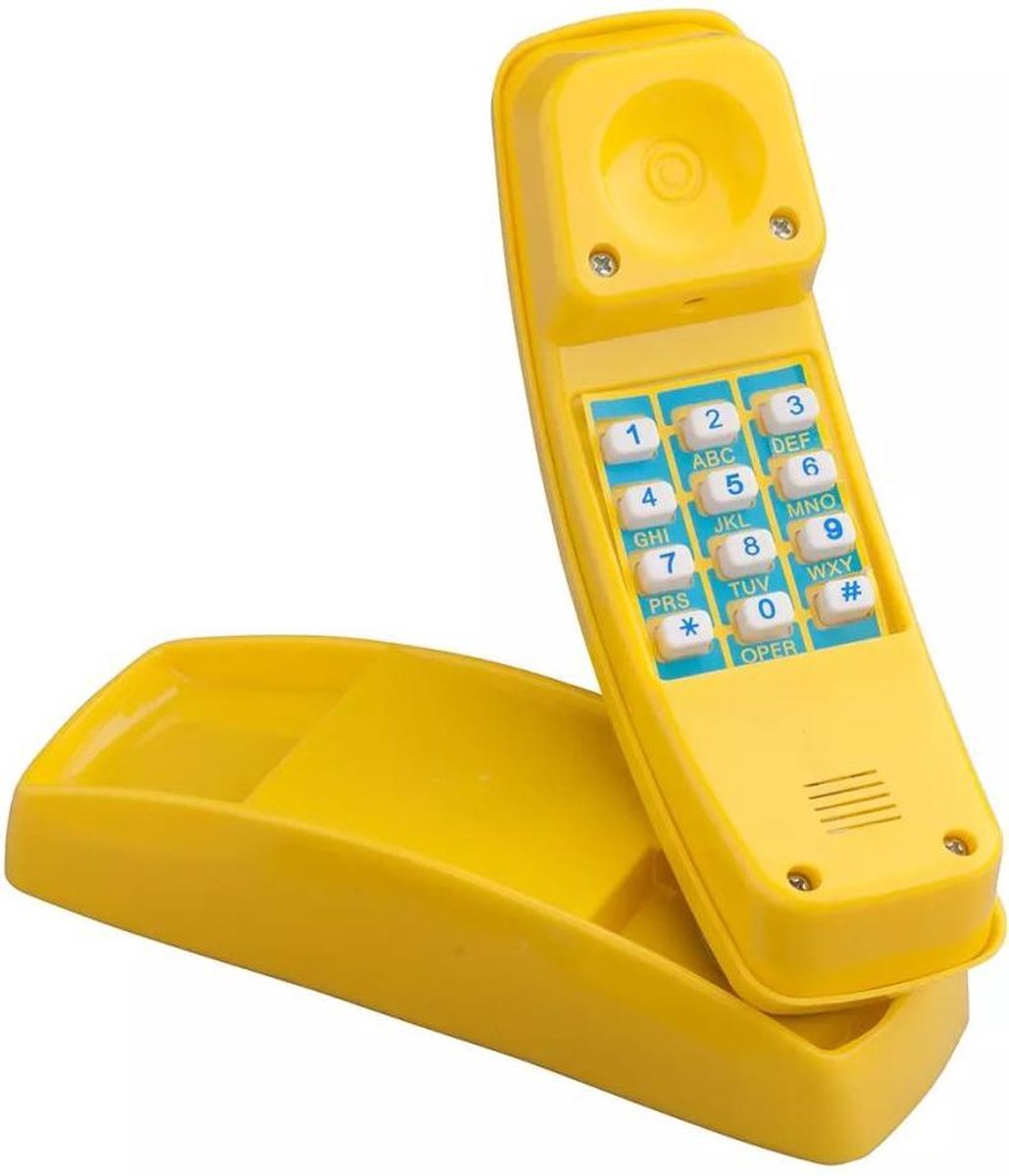 Swing King telefoon kunststof geel