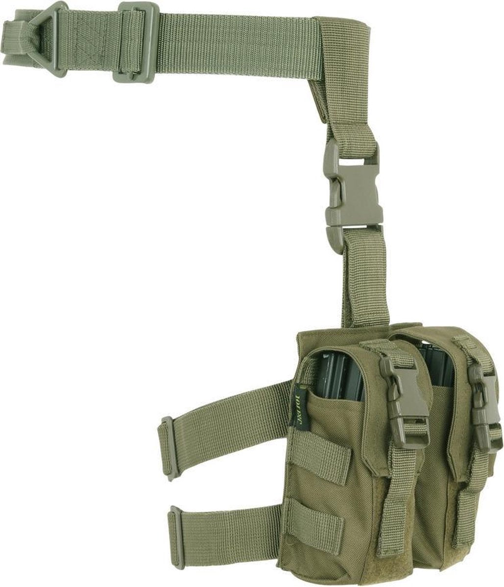 Drop leg M4 MAG pouch groen