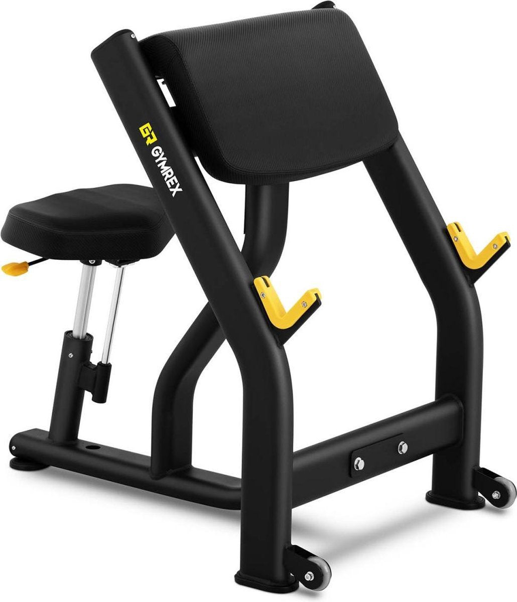 Gymrex Preacher Curl Bench - halterrek - zitting 42 x 26 cm