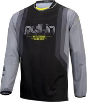 PULL-IN CHALLENGER MASTER ADULT JERSEY GREY V1 | GRIJS / ZWART / FLUO GEEL | MAAT XL