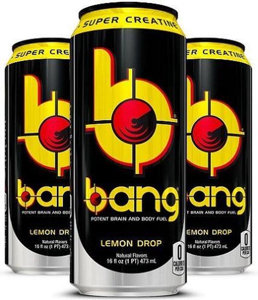 Bang Energy Drink RTD 12x 500ml Bangster Berry