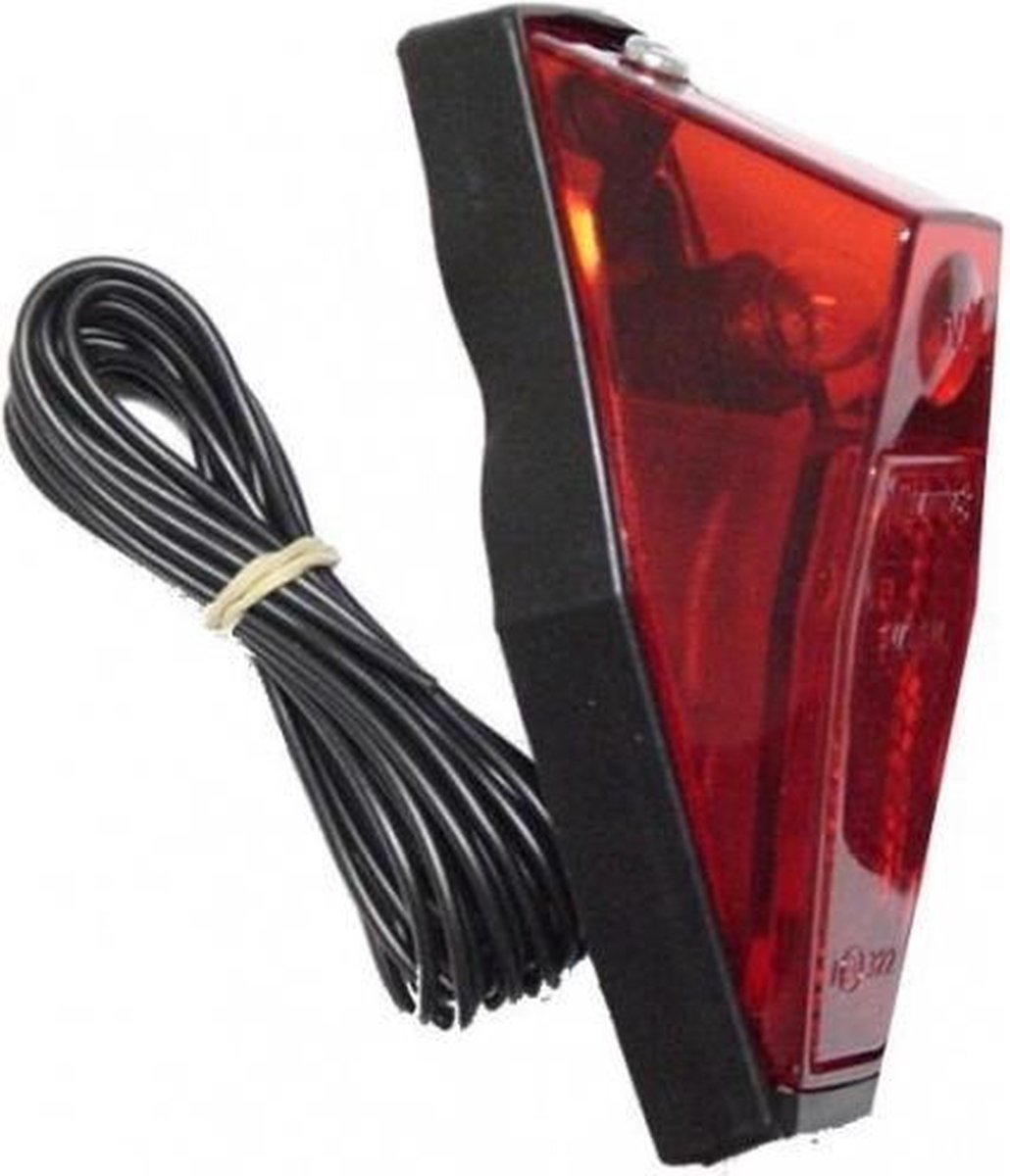 Spanninga Achterlicht No.8 Compleet Met Draad 10 Cm Rood