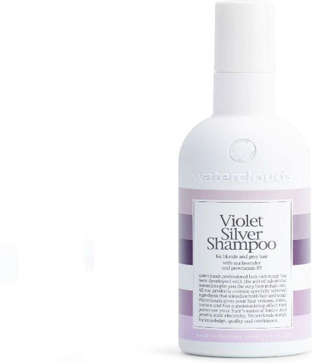 Waterclouds Violet Silver Shampoo-250 ml - Zilvershampoo vrouwen - Voor Grijs haar