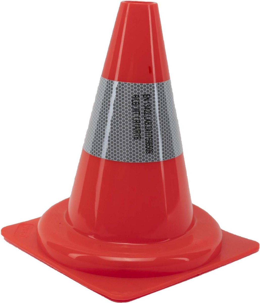 Pion 30cm - Verkeerskegel - Fel oranje - Reflecterend