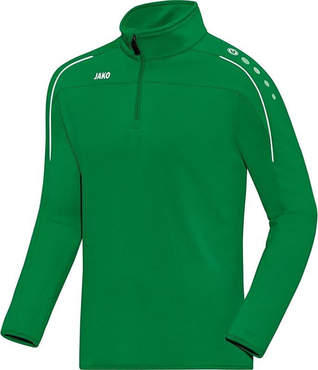 Jako Ziptop Classico Sport Groen Maat 2XL