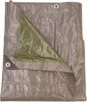 Talen Tools - Dekzeil - 140 gr/m2 - 6 x 4 m - Grijs/Groen