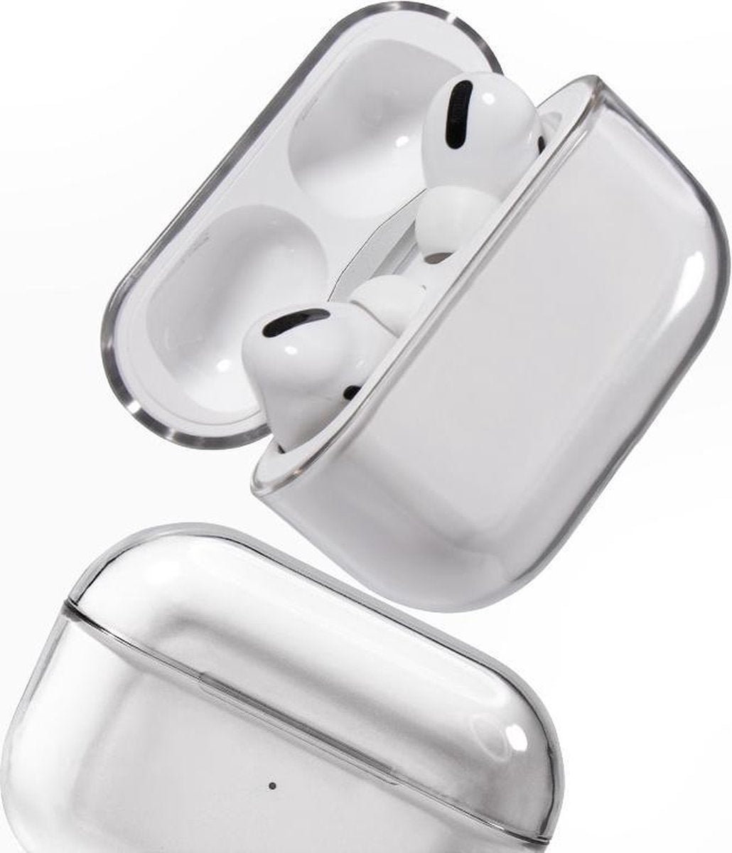Medicca - Airpods Pro Case - Hard Case - Airpods Pro Hoesje -  Airpods Pro Cover - Airpods Pro Bescherming - Transparant
