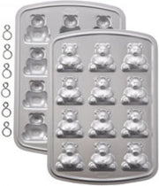 Wilton 3D Mini Bear Cake Pan - mini beren bakvorm