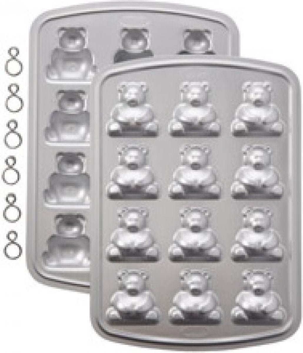 Wilton 3D Mini Bear Cake Pan - mini beren bakvorm