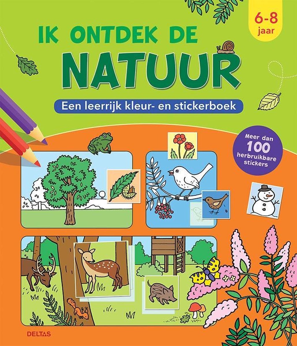 Deltas Kleur- En Stickerboek Ik Ontdek De Natuur