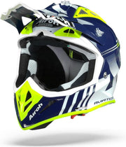 Airoh Aviator Ace Nemesi Blauw Gloss Crosshelm - Motorhelm - Maat S