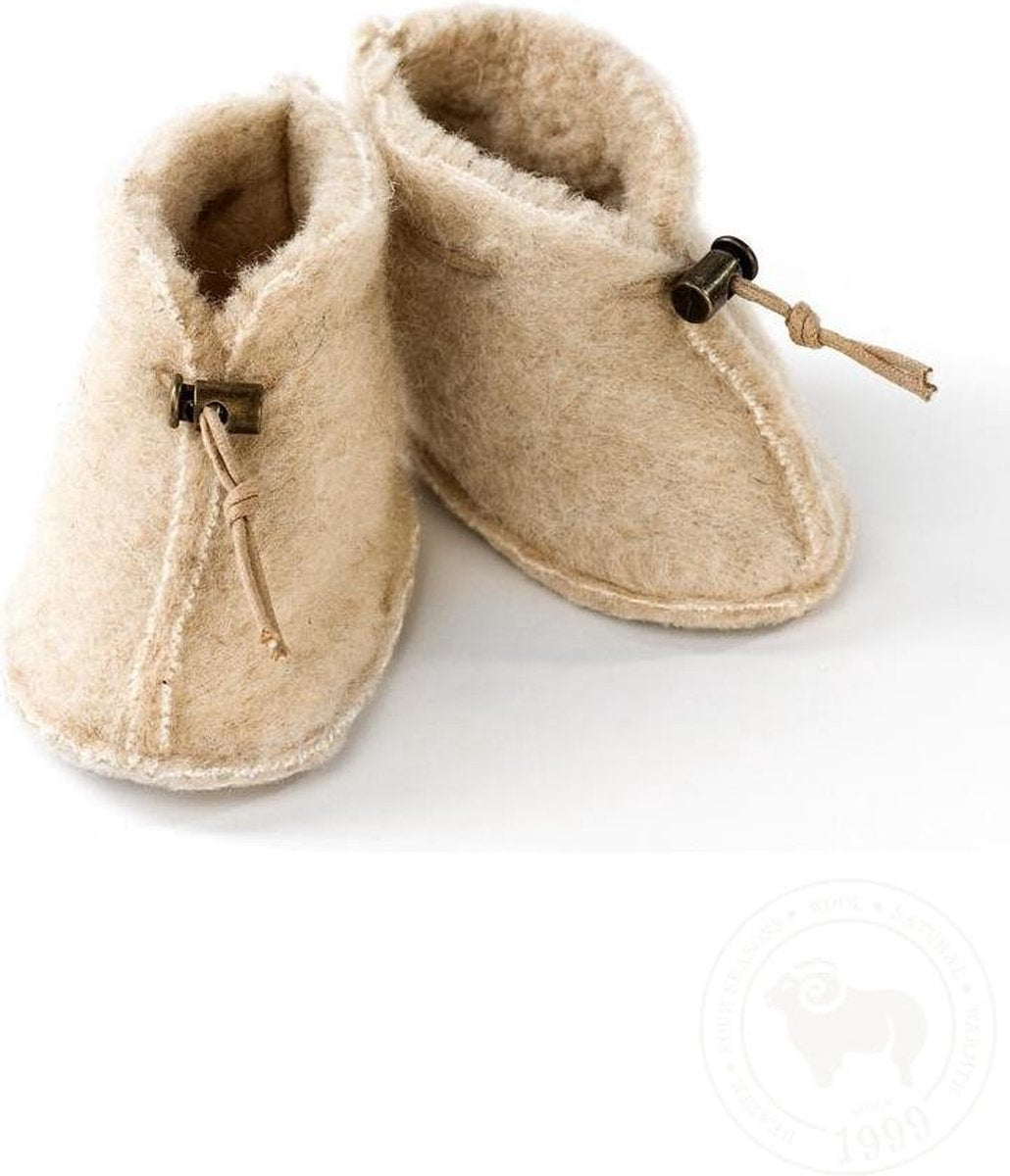 Alwero "Babyslof Emo 100% wol" - Beige - 6-12 mnd