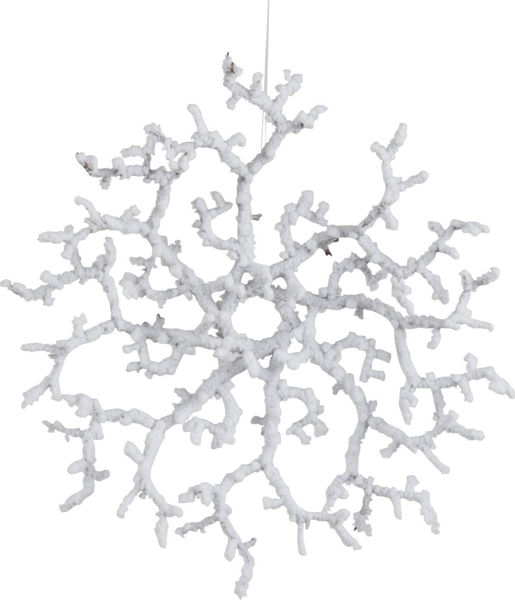 J-Line Onderlegger Plastiek Besneeuwd Wit Small