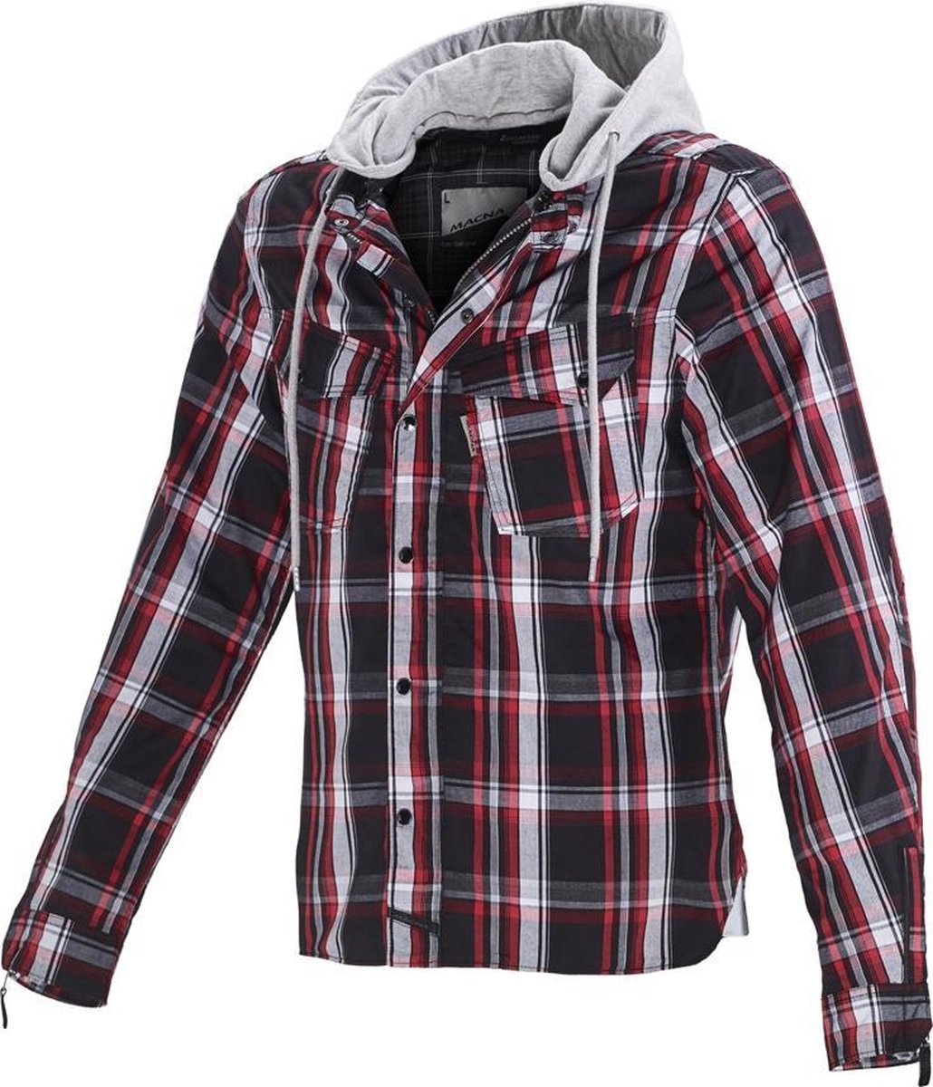Motor Shirt Macna Westcoast Forest Rood