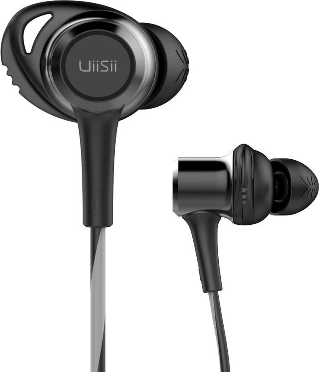 UiiSii BT260 Sport Zwart - Draadloze Oortjes Met Titanium Composite Diaphragm Drivers 10mm