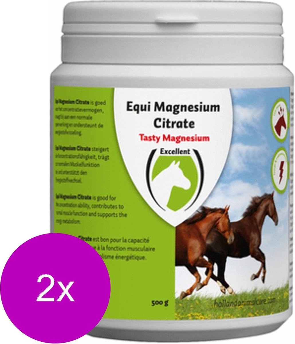 Excellent Equi Magnesium Citrate - Voedingssupplement - 2 x 500 g