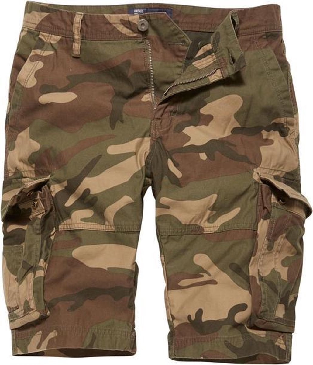 Vintage Industries Rowing Short woodland camo
