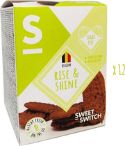 SWEET-SWITCH® - Suikervrije Ontbijtgranenkoekjes - Stevia - Ontbijt - Koekjes - Snacks - Suikervrij - Palmolievrij - 12 x 200 g
