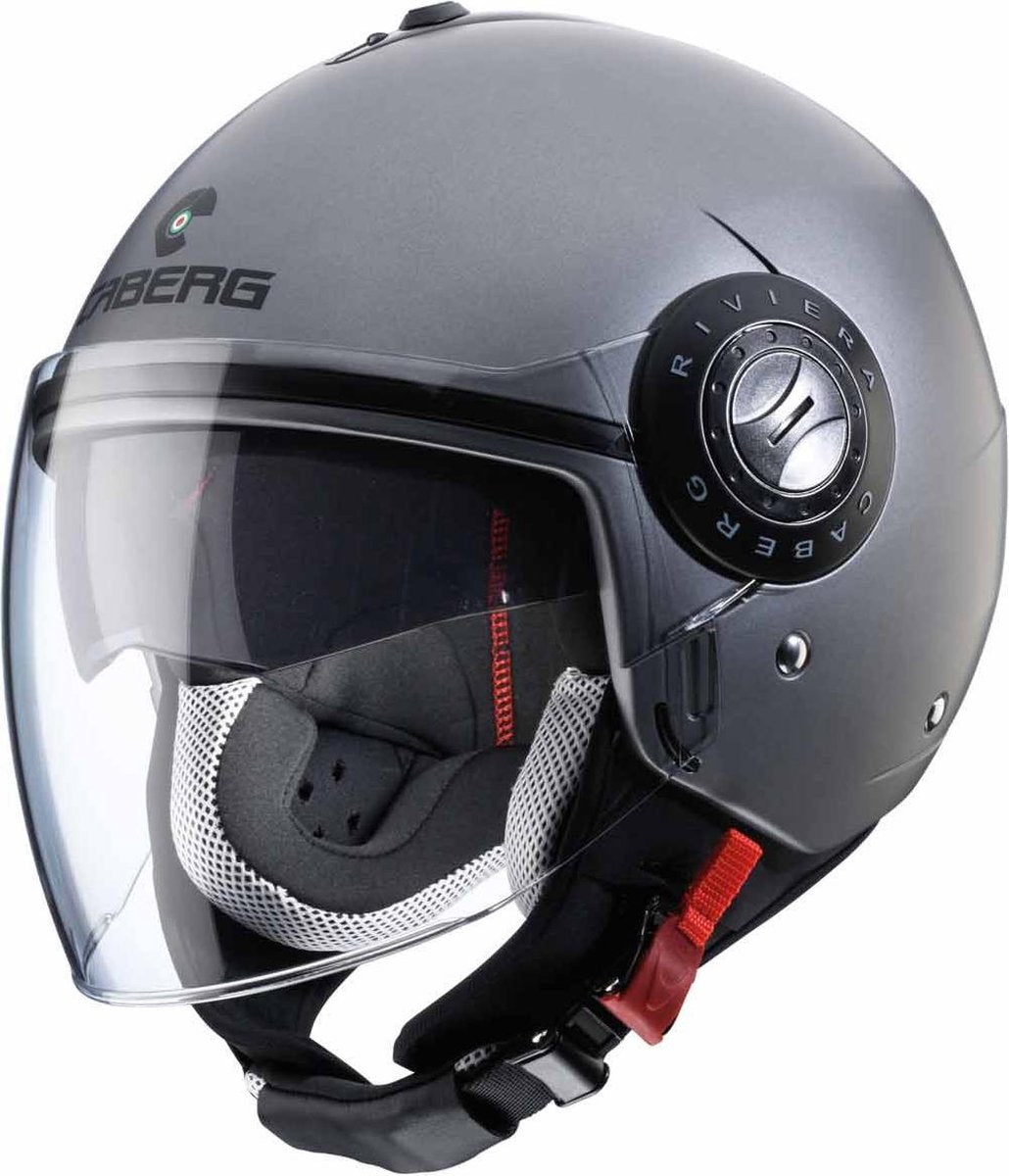 Caberg Jet Riviera - Mat Antraciet-Extra Small