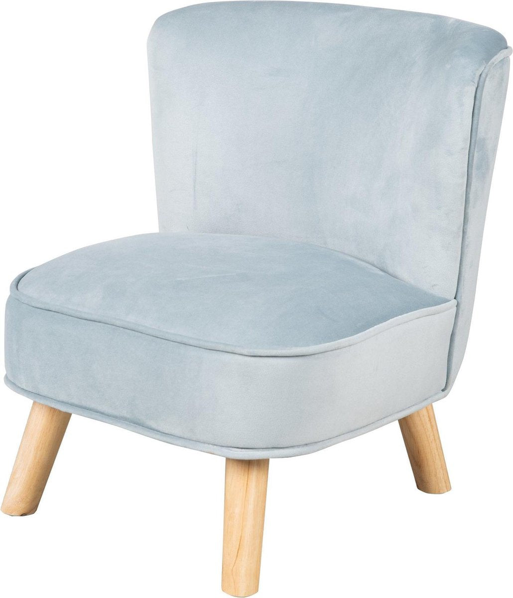 Roba Kinderstoel Lil Sofa Junior 50 Cm Fluweel Blauw