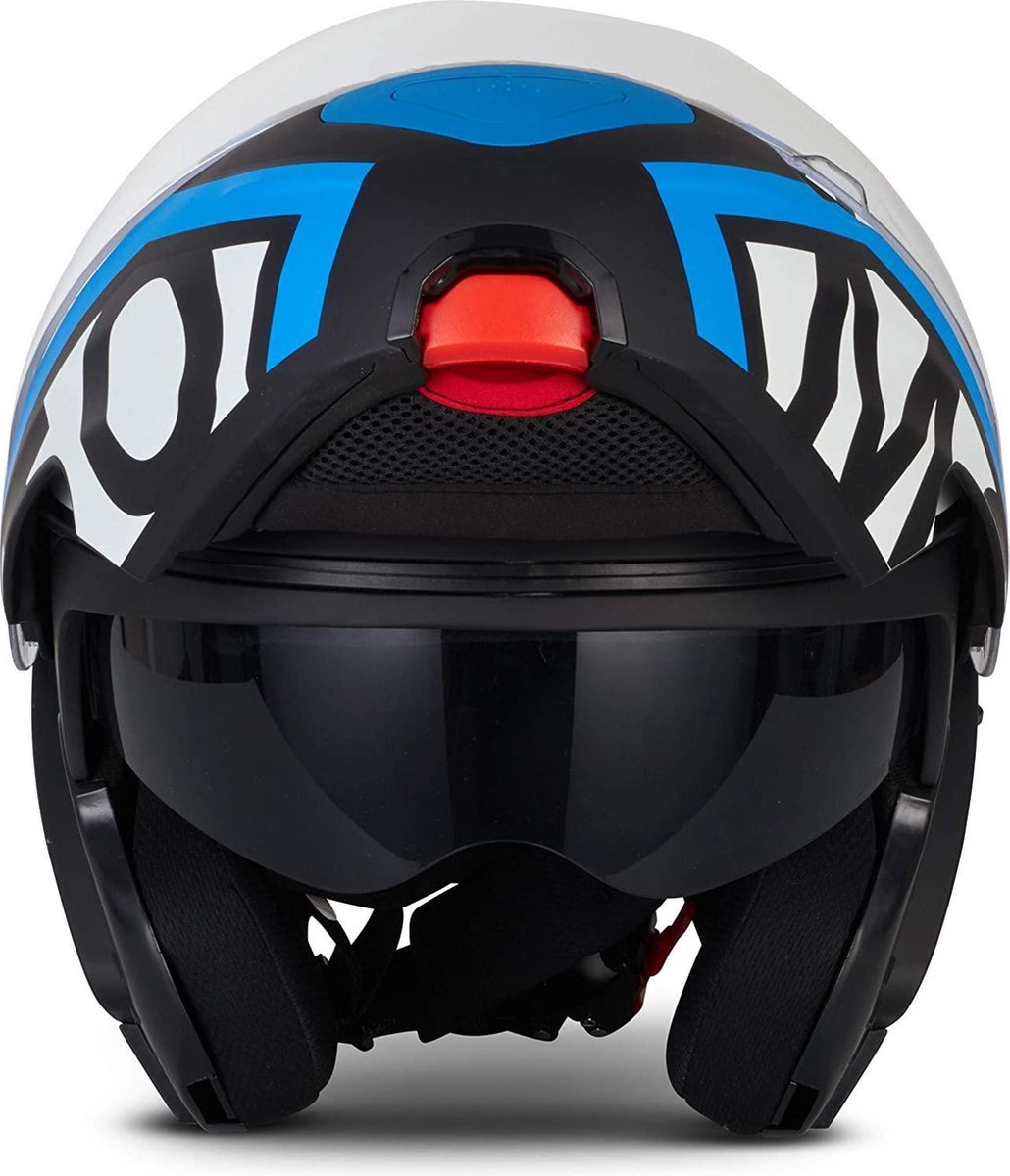 MOTO F20 Runner Blue systeemhelm Flip-Up scooterhelm