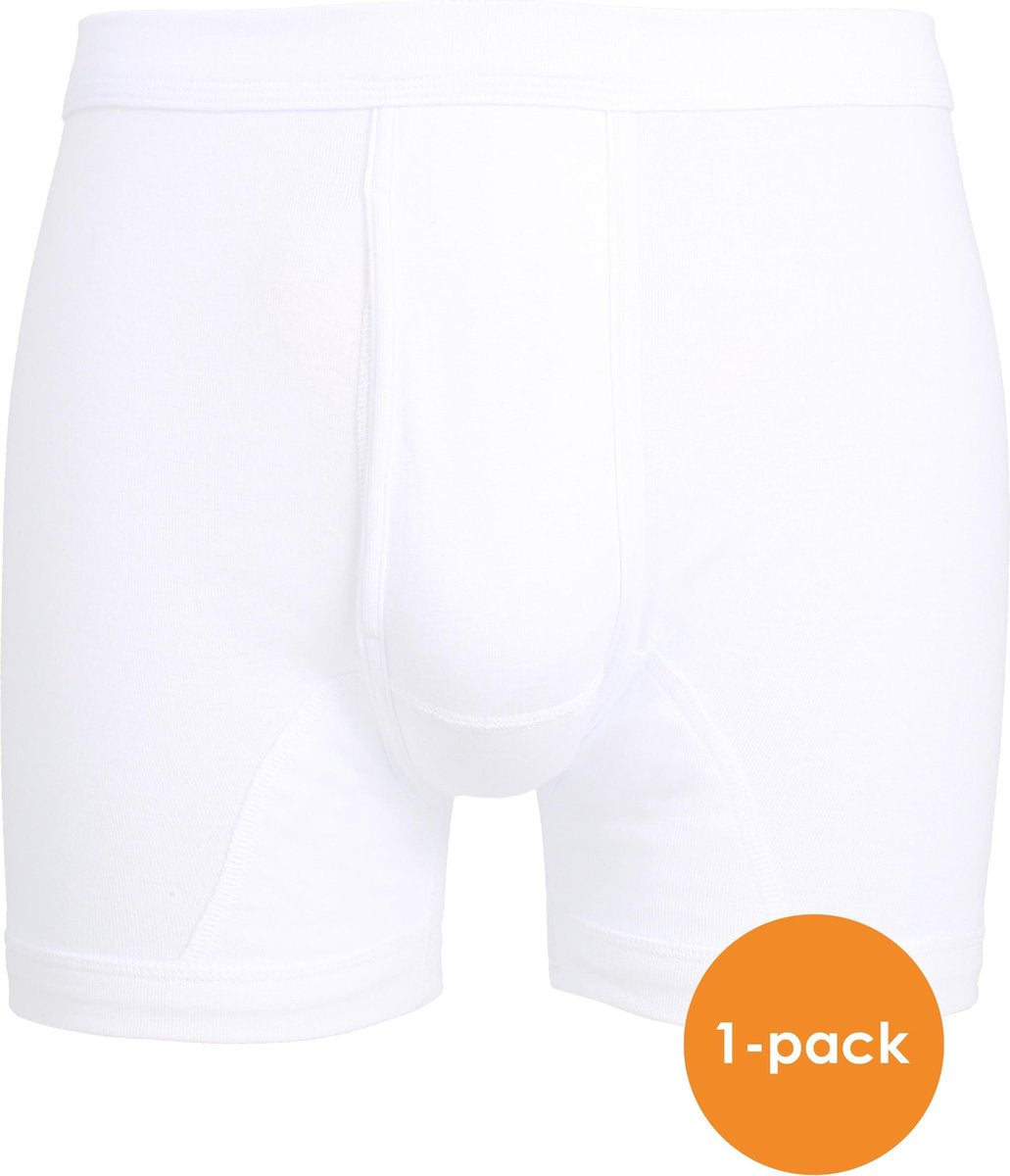 Ceceba heren boxer met gulp (1-pack) - fijnrib - wit -  Maat: XL