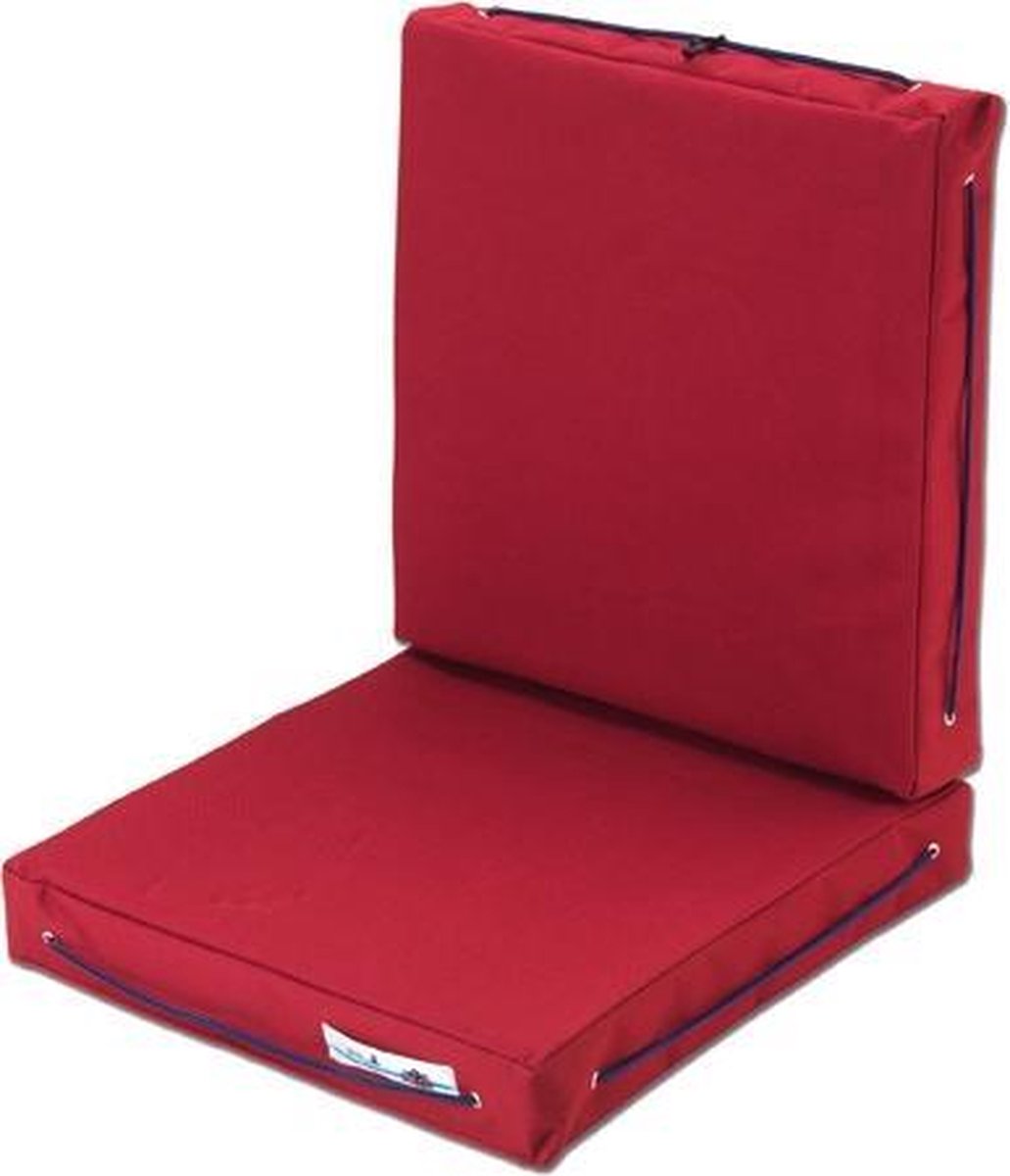 Polyester dubbel kussen - ROOD