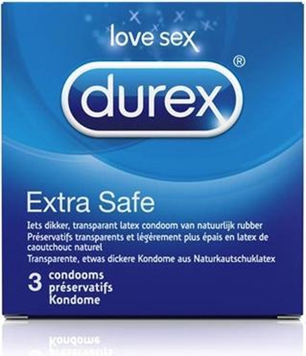 Bundle - Durex - Extra veilig met de Durex Extra Safe 3 st met glijmiddel